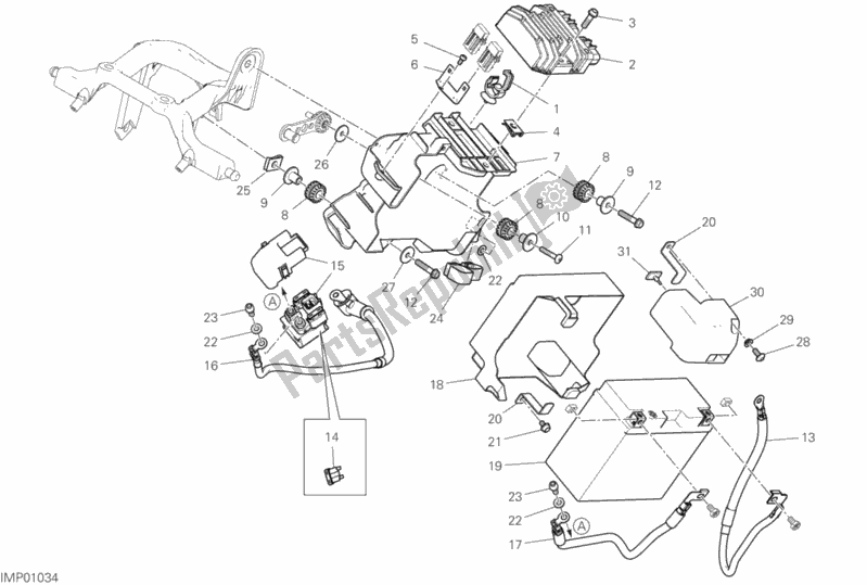 Wszystkie części do Uchwyt Baterii Ducati Supersport S 937 2020